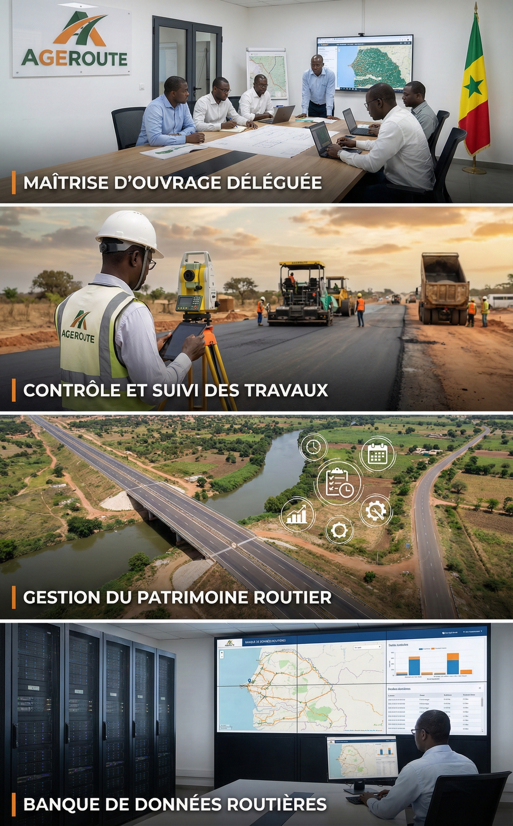 Chantier routier AGEROUTE